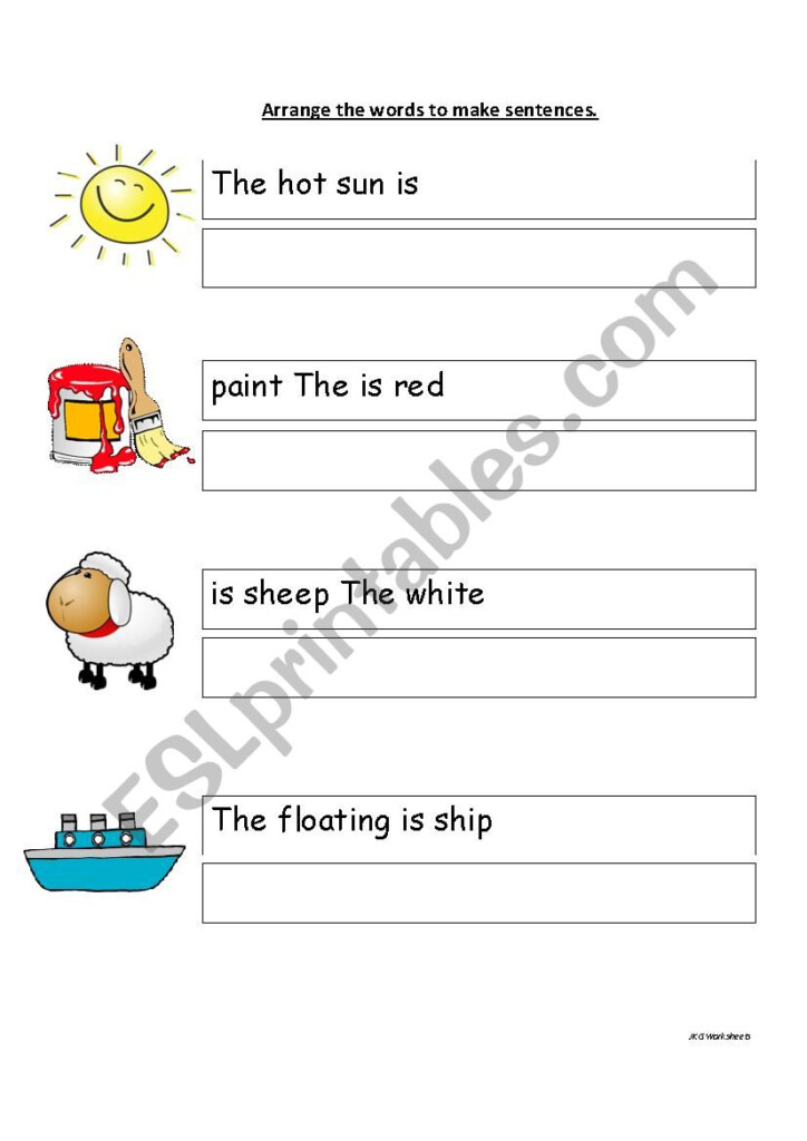 Arrange The Words To Make Sentences ESL Worksheet By Kebabsalad