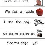 As Sentences For Kindergarten