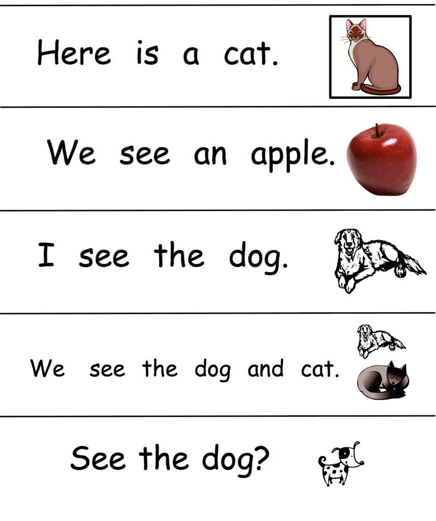 As Sentences For Kindergarten