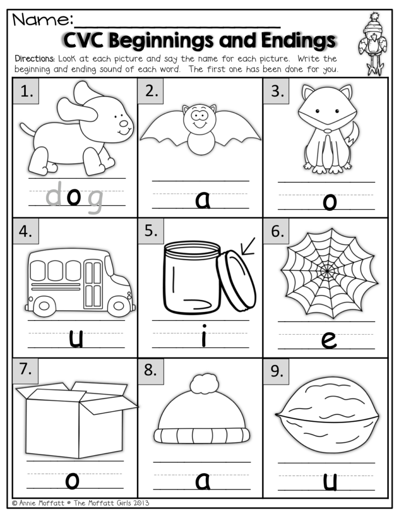 Beginning And Ending Sounds Worksheets Pdf