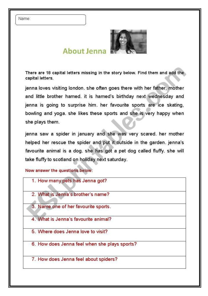 Capital Letters And Full Stops Practice ESL Worksheet By Coolestest