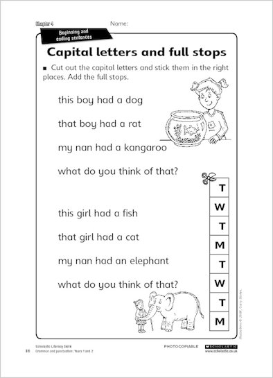 Capital Letters And Full Stops Scholastic Shop