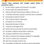 Capitalization And Punctuation Worksheets