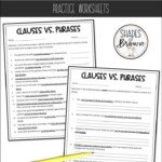 Clauses And Phrases Worksheet Answer Key