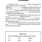 Cloze Reading Worksheet