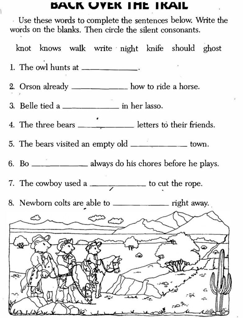 Cloze Sentences Worksheet