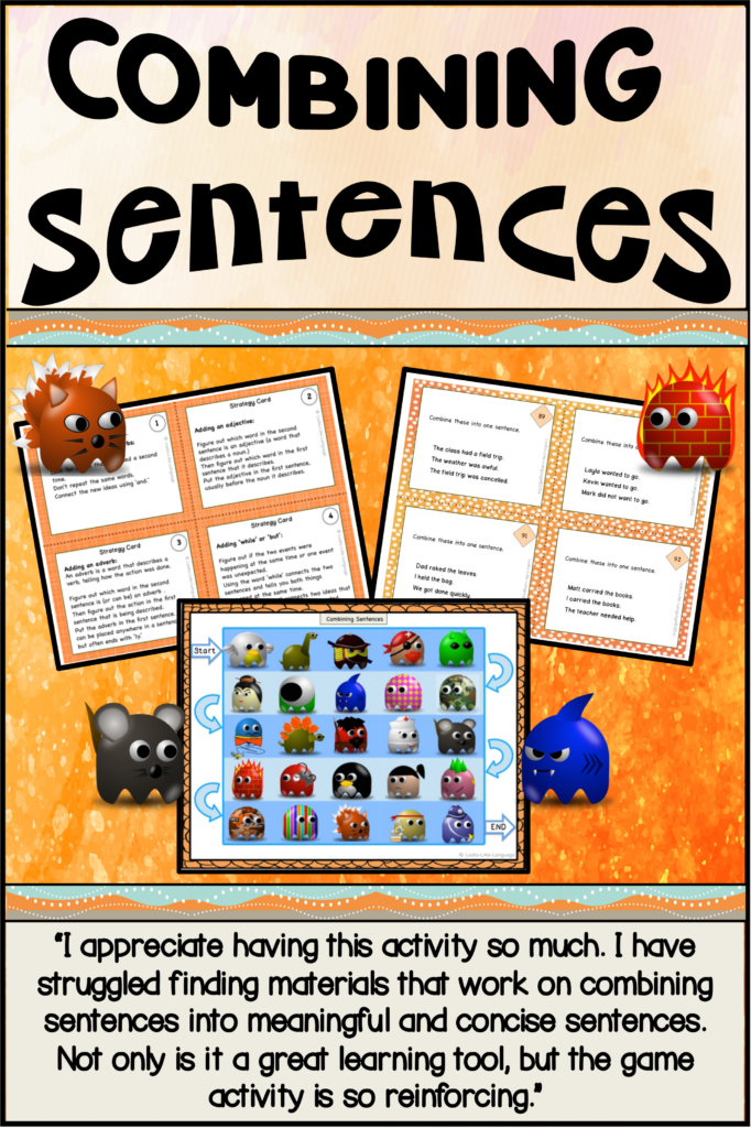 Combining Sentences Transition Words Worksheets Activities Expanding 