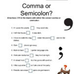 Comma Practice Worksheet With Answers