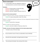 Comma Splices And How To Fix Them A English ESL Worksheets Pdf Doc