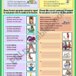 Commands And Requests classroom Language ESL Worksheet By Ayrin