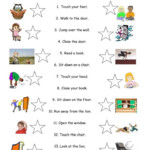 Commands Classroom Commands English Worksheets For Kids Classroom