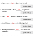 Complete Each Sentence Using But Or And Worksheet Turtle Diary