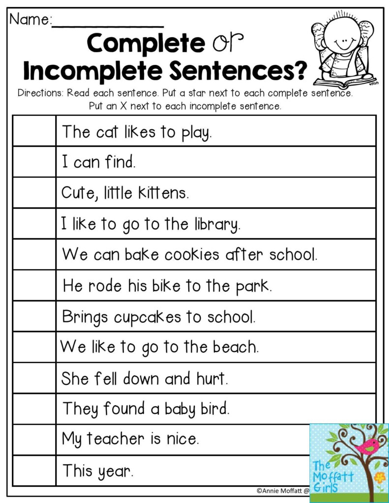 Complete Or Incomplete Sentences