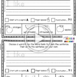 Complete Sentence Worksheet 1st Grade