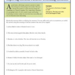 Complete Sentence Worksheet 5th Grade