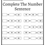 Complete The Number Sentence Worksheet FREE Download