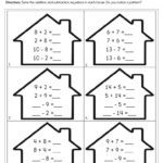 Completing Fact Families Worksheet Have Fun Teaching