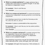 Complex Sentences Worksheet 5th Grade
