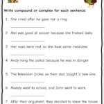 Compound And Complex Sentence Worksheets Free English Worksheets