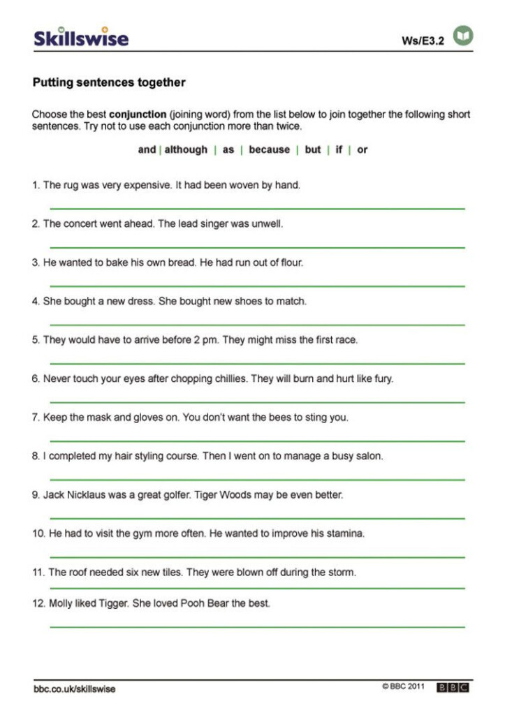 Compound And Complex Sentences Worksheet