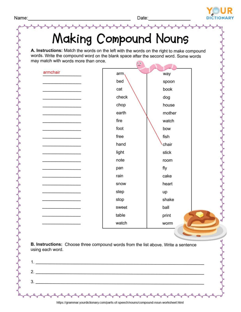 Compound Nouns Worksheets