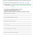 Compound Sentence Practice Worksheet