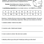 Compound Sentences Using Fanboys Worksheets Worksheets Master