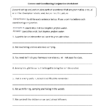 Compound Sentences With Coordinating Conjunctions Worksheets