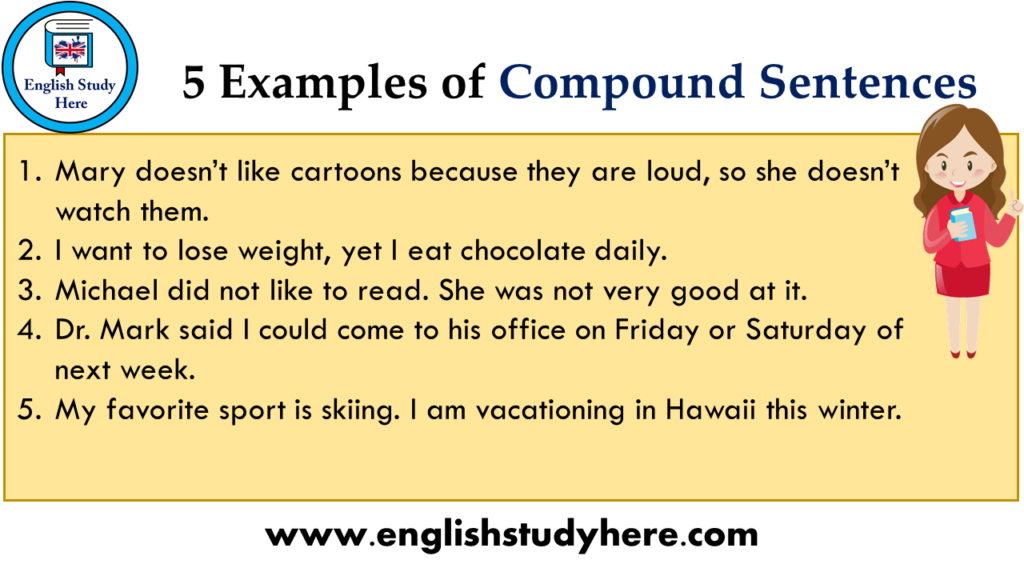 Compound Sentences Worksheet With Answers