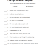 Compound Sentences Worksheets 15 Worksheets