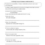 Compound Sentences Worksheets Combining With Compound Sentences