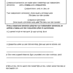 Compound Sentences Worksheets Making Compound Sentences Worksheets