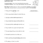 Compound Subject And Predicate Worksheet Sentence Structure Activity