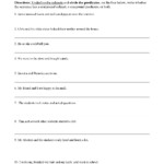 Compound Subject And Predicate Worksheets
