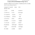 Compound Words Worksheets Circling Compound Words Worksheet