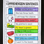 Comprehension Sentences For Short Vowel And Long Vowel Words Short