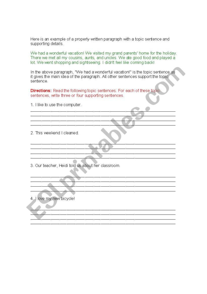 Concise Sentences Worksheet