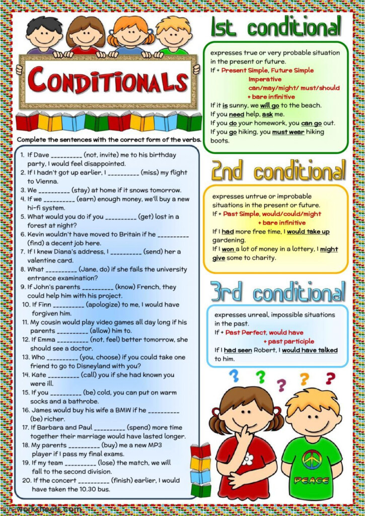 Conditional Sentences Interactive And Downloadable Worksheet You Can 