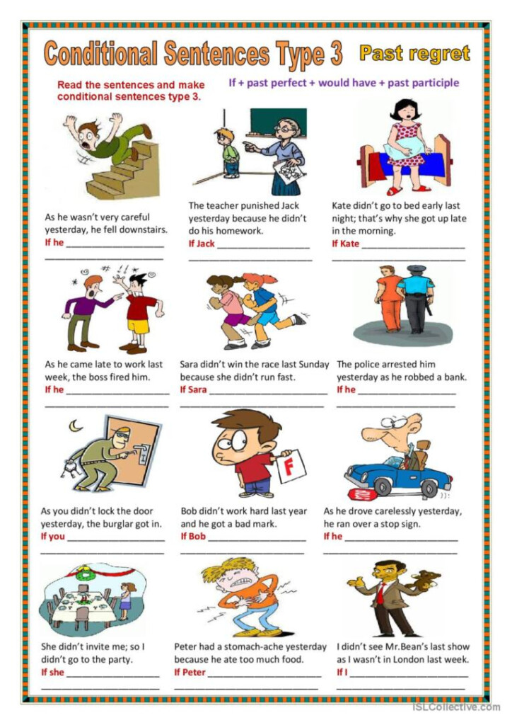 Conditional Sentences Type 3 English ESL Worksheets Pdf Doc