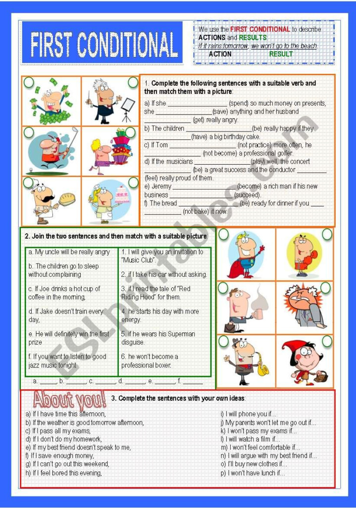 Conditional Worksheets Printables