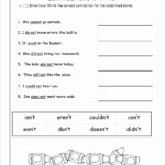 Contractions Worksheet 3rd Grade