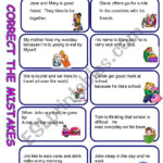 CORRECT THE MISTAKE ESL Worksheet By GIOVANNI