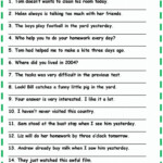 Correct The Mistakes English ESL Worksheets Pdf Doc