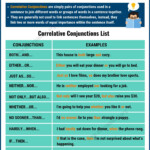 Correlative Conjunctions Not Only But Also Neither Nor Whether Or