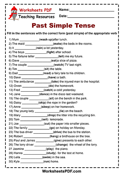 Create Sentences Worksheet