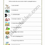Create Your 30 Effectively Scrambled Sentences Worksheets 3rd Grade