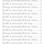 Cursive Handwriting Practice Paragraph Worksheets Pdf Gambaran