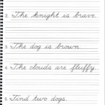 Cursive Paragraph Worksheet