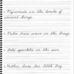 Cursive Worksheets Sentences Printable Word Searches