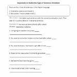 Declarative Sentences Worksheets 99Worksheets